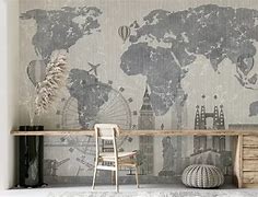 Image result for Map Wall Murals