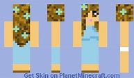 Image result for Blue Flower Girl Minecraft Skin Nova