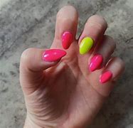 Image result for Neon Light Pink Summer Nails