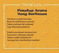 Image result for Pantun Penutup PPT Lucu