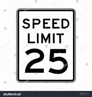 Image result for Speed Limit 1 Sign