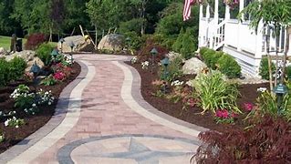 Image result for Walkways in Residential Garden Top View