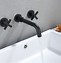 Image result for Wall Mount Twin Faucet Sink