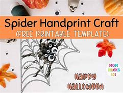 Image result for Spider Handprint Craft