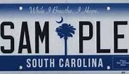 Image result for South Carolina License Plate with Wolf