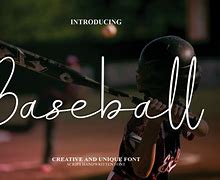 Image result for Baseball Text Font