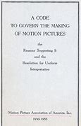 Image result for Motion Picture Production Code