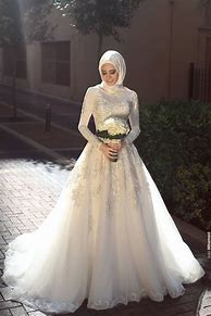 Image result for Wedding Dress Muslimah