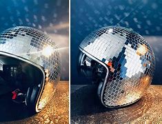 Image result for Metallic Ball Helmet