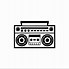 Image result for 80s Boom Box SVG