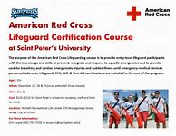 Image result for American Red Cross Lifeguard Certification Resume