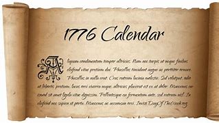 Image result for July 1776 Calendar