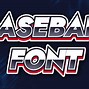 Image result for Baseball Text Font