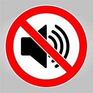 Image result for No Noise Symbol