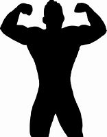 Image result for Muscle Man Silhouette