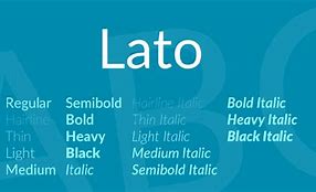 Image result for What Is Lato Font