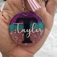 Image result for Glitter Acrylic Keychain Sayings