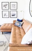 Image result for Farmhouse Living Room with Leather Sofa