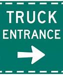 Image result for Truck Exit Sign