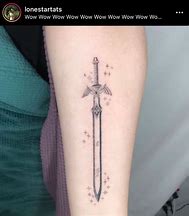 Image result for Sword Leg Tattoo