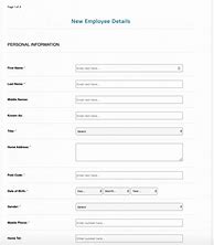 Image result for New Employee Start Form