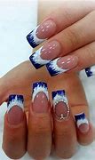 Image result for Nail Designs with Blue Tips