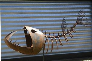 Image result for Funky Metal Fish Art