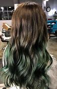 Image result for Brown and Neon Green Hair