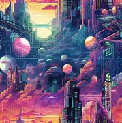 Image result for Futurist Pixel Art