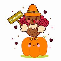 Image result for Pug Thanksgiving Cute Cartoon