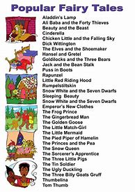 Image result for Fairy Tales List