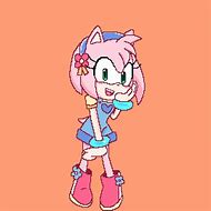 Image result for Amy Rose Pixel Grid