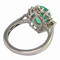 Image result for Emerald Diamond Platinum Ring