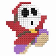 Image result for Super Mario Bros Shy Guy Pixel Art