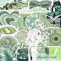 Image result for Green Number Stickers