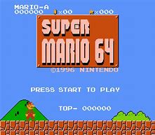 Image result for Super Mario 64 Title Screen