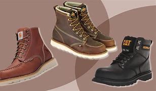 Image result for Men's Black Work Boots