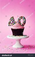 Image result for 40th Birthday Cupcake Picks