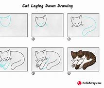 Image result for Cat Laying Down Drawing