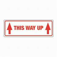 Image result for This Way Up Sign