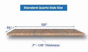 Image result for Quartz Countertop Slab Sizes