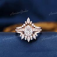 Image result for Pear-Shaped Moissanite Engagement Ring