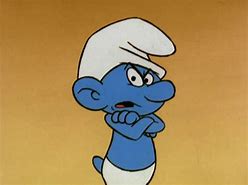 Image result for Grumpy Smurf