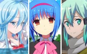 Image result for Blue Hair Magic Anime Girl