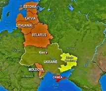 Image result for Map of Russia and Bordering Countries