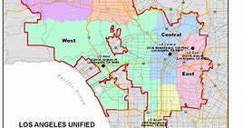 Image result for Los Angeles County School Districts Map