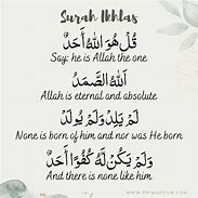 Image result for Surah Al Ikhlas in Arabic