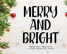 Image result for Merry and Bright Font