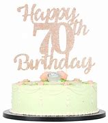 Image result for 70th Birthday Cake Topper