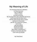 Image result for Poem of Life Examples